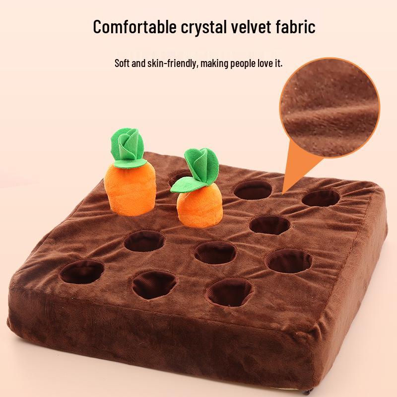 Popular Plush Carrot Sound-Making Bite-Resistant Dog Toy for Teething, Self-Entertainment, and Boredom Relief