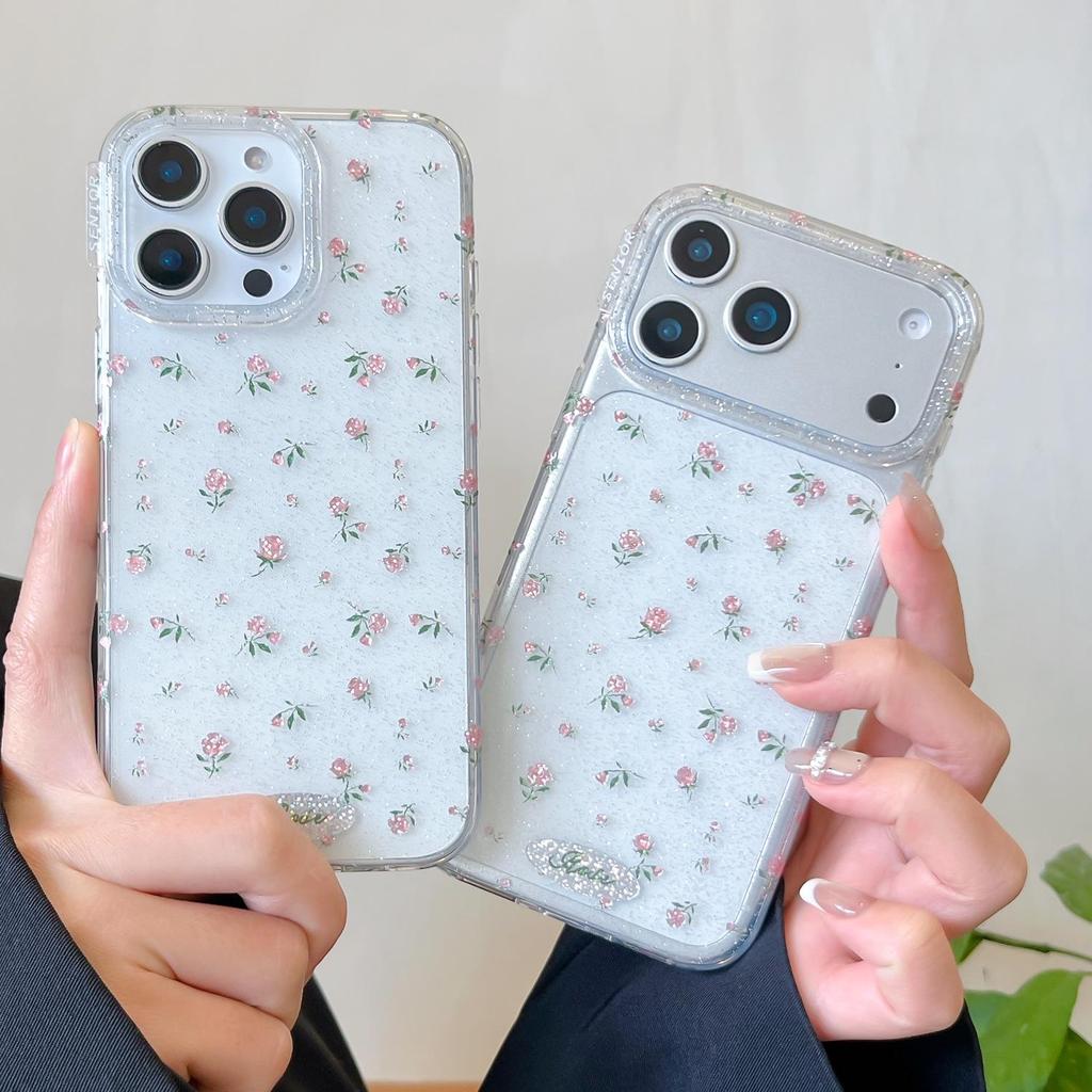 Luanjin IMD Full Screen Floral Pattern Case for iPhone 17 Pro / 15 Pro Max / 16 PM