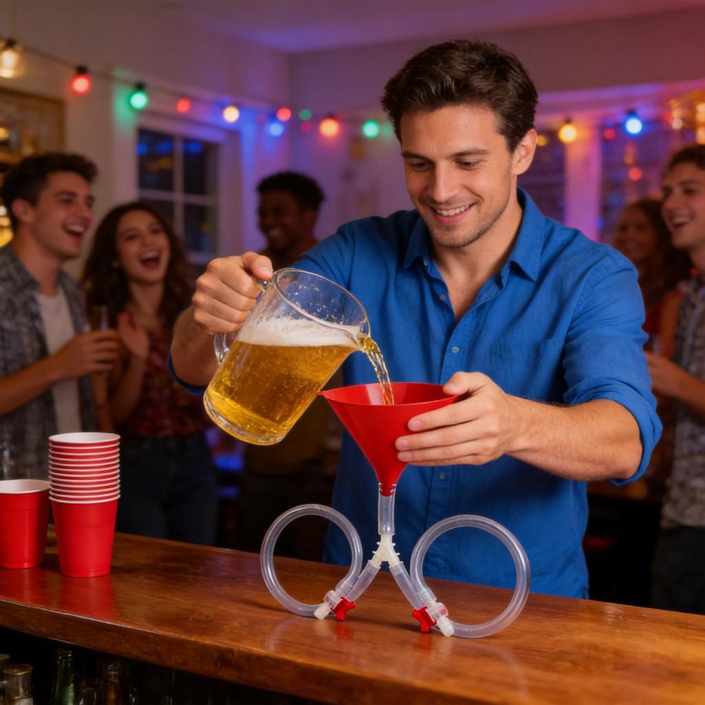 Party Bier Trichter mit Dual für Bar Events und Feiern