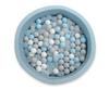 Minky dry pool H-30 cm with 300 balls - misty blue
