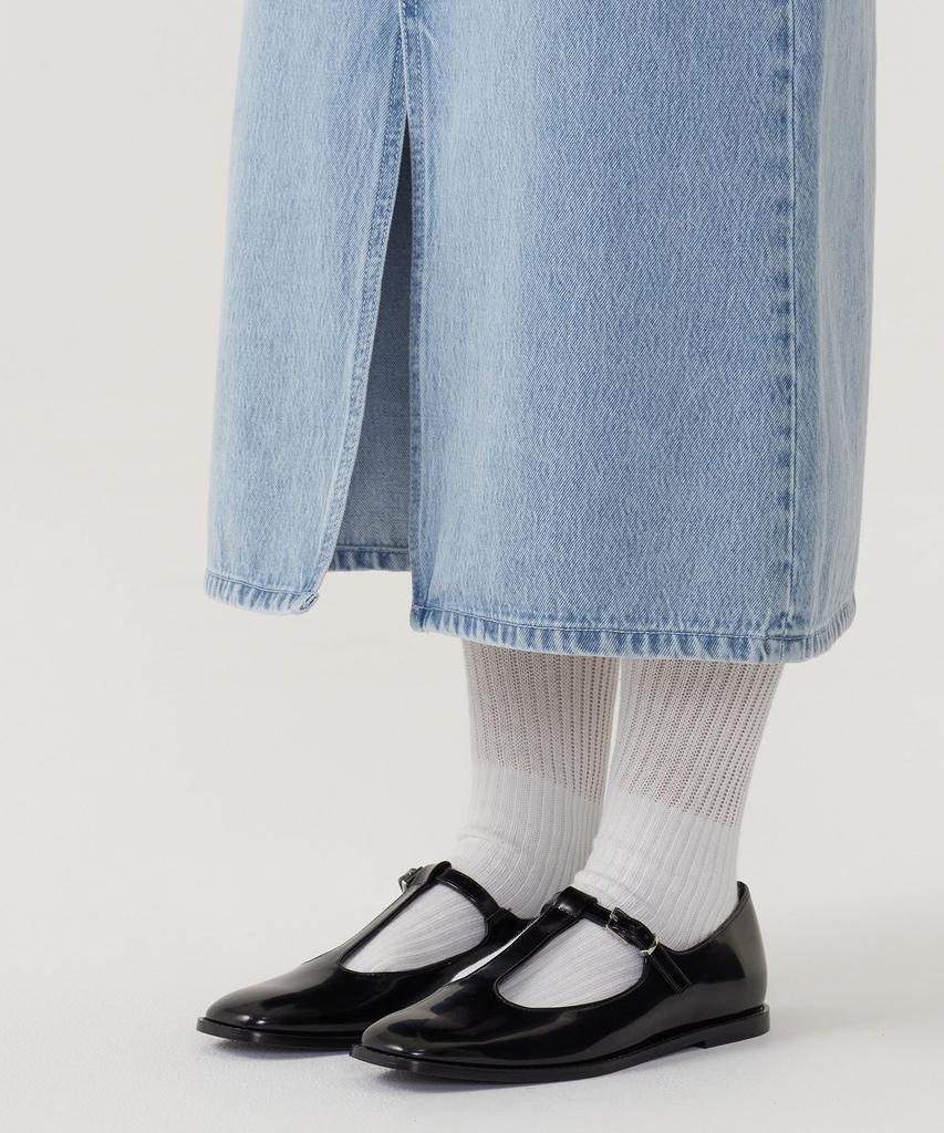 COVERNAT WOMAN Denim Long Skirt Light Blue