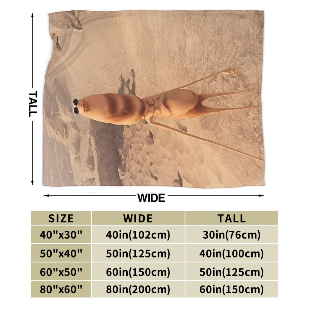 Marcus the Worm Vtipný Meme Potisk Deka Pro Muže Ženy Super Měkká Útulná Přehozová Deka na Postel 50x60 Palců Více Velikostí