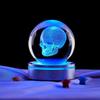 Skull Bluetooth Stand with Luminous Crystal Ball Night Light Decoration