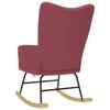 Rocking Chair Burgundy Fabric