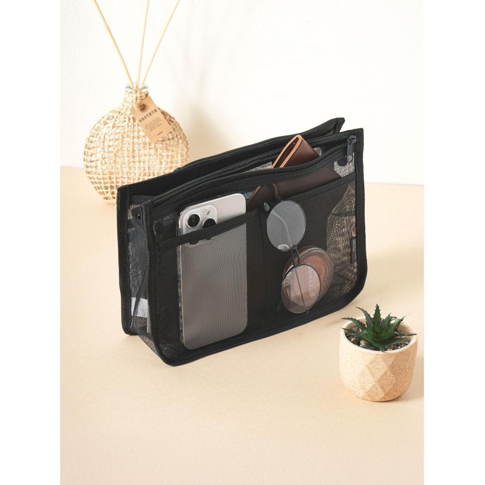 

Daiso Mesh Type Inner Tote Bag Black