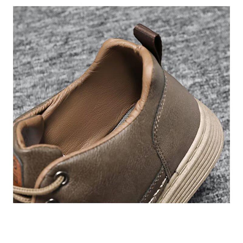 Prodyšné business casual boty pro muže Protiskluzové kožené boty, Sportovní plátěné boty pro muže Tenisky pro teenagery