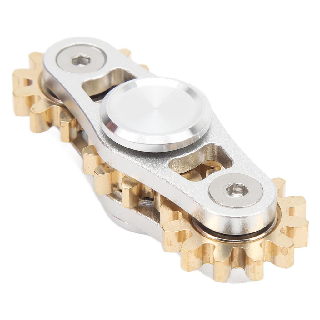 Gears Linkage Rotating Toy Kid Adult Metal ADHD Anxiety Stress Relief Bearing Finger Rotating Toy