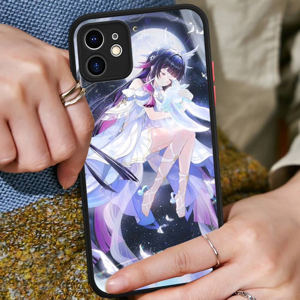Genshin Impact Columbina Phone Case For IPhone 16 15 14 11 12 13 Pro Max Plus 12 XS Max Back Cover Matte Case