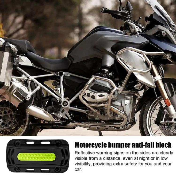 Verbesserter Motorrad-Aufprallschutz Gummi Motorradstoßstange Schutzzubehör für Motorradfahrer UY125 Paar