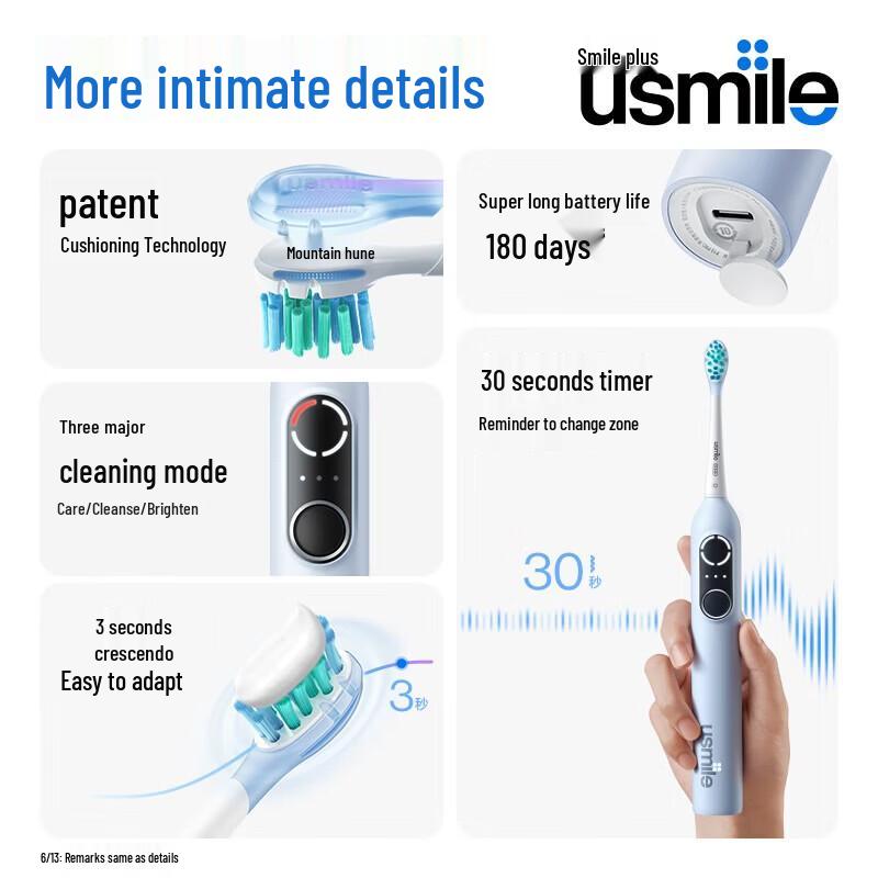 usmile P10 PRO Sonic Electric Toothbrush CN plug (adapter included)