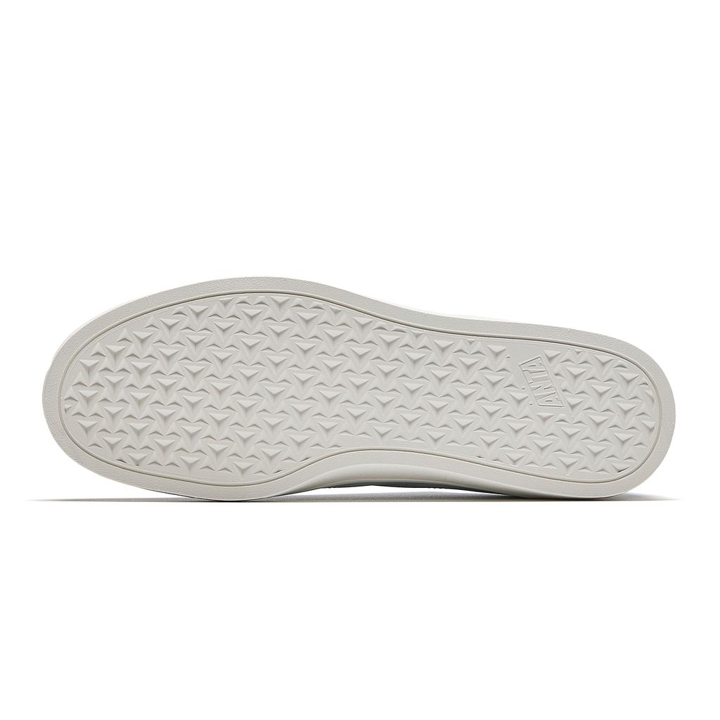 Anta Active Skateboard Shoes Men's Low Top Frost Tower Gray/Ivory White 6 912618099-6