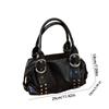 Spicy Girl Vintage Underarm Bag Y2K Motorcycle Bag Portable Retro Rivet Shoulder Bag  Girls