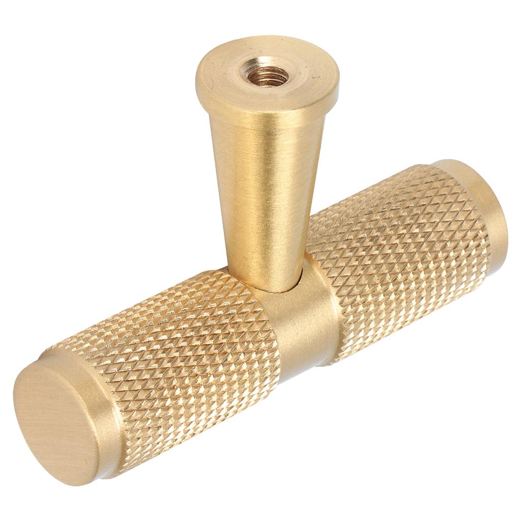 Furniture Handle Modern Simple Light Luxury Brass Single Hole Cabinet Pulls for Wardrobe Cupboard