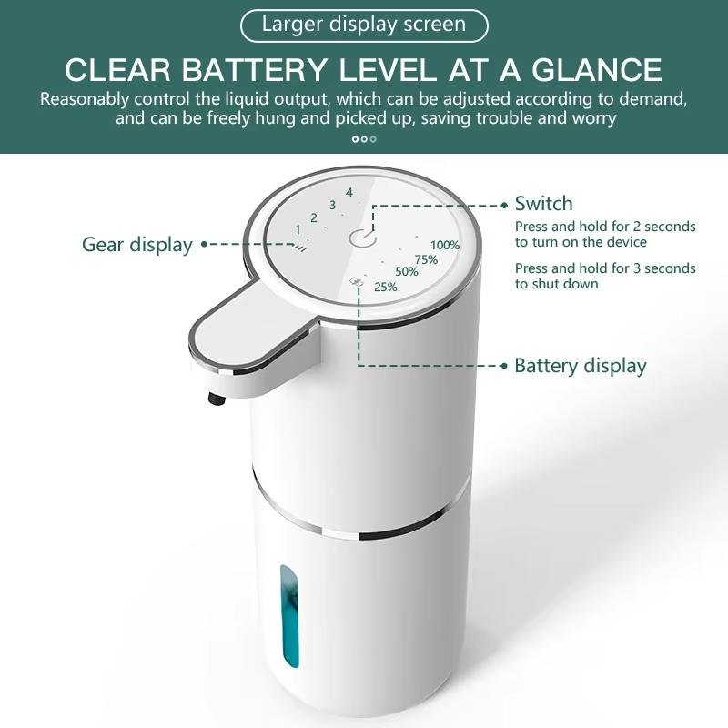 Automatic Sensor Soap Dispenser Non-contact Foam Soap USB Charging Desktop Wall-mounted Dual-purpose Mobile Phone Washer