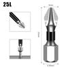 1Piece Nonslip 5A Crosses Head Screwdriver Bits Alloy Steel Magnetic Impact Driver Bits for Home & Professional Use