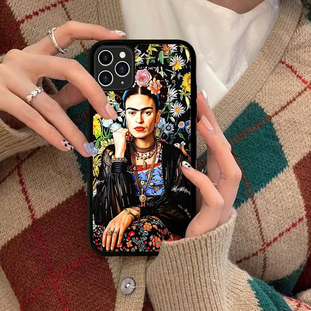 Fashion F-Frida K-KahlosS For IPhone 17 16 15 14 13 12 11 Mini Pro Max Plus PC+TPU Back Phone Cover