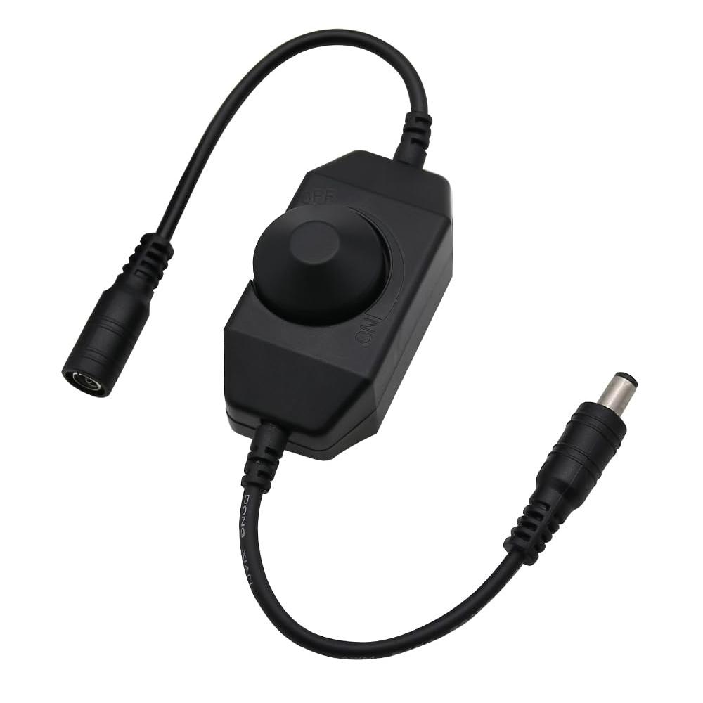 USB DC 5V Stepless Manual Knob Touch LED Dimmer Switch for 5050 2838 Strip Light 1 Channel Brightness Adjustment Controller