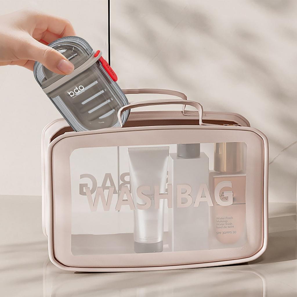 Creative Sealed Drain Portable Small Soap Box Business Trip Convenient Travel Soap Box Light Luxury Travel Soap Box