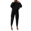 Women's Loose Solid Color Long-Sleeve Casual Two-Piece Suit