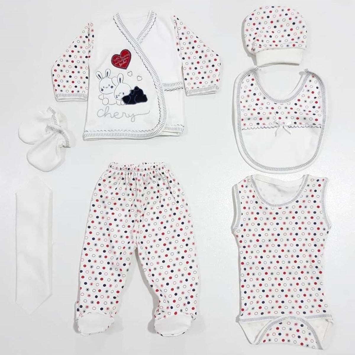 

Набор Chery Written для выписки из больницы из 7 предметов — красный, черный