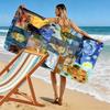 Van Gogh Painting Print Beach Towel, Large Soft Quick Dry Towel for Beach Camping Swimming