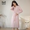 MaoRen Women's 100% Cotton All-Season Robe Pajama Set