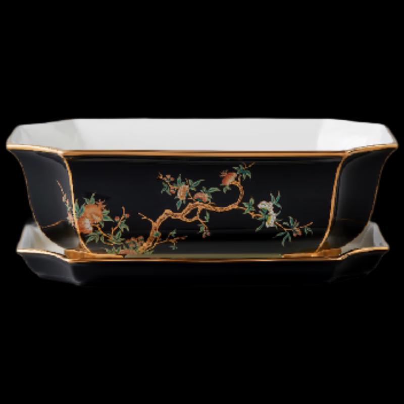 Yongfengyuan Madam Porcelain Pomegranate Garden Flowerpot Set