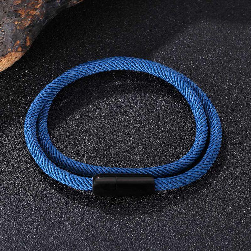 Fashion Wrap Cotton Rope Bracelet Men Bangles Sproty Chain Link Male Charm Bracelet Women Jewelry