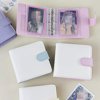 3-inch 1 Grid Photo Card Binder Photo Album With 25 Inner Pages And Baffle Idol Card Collect Mini Star Chasing Storage Album
