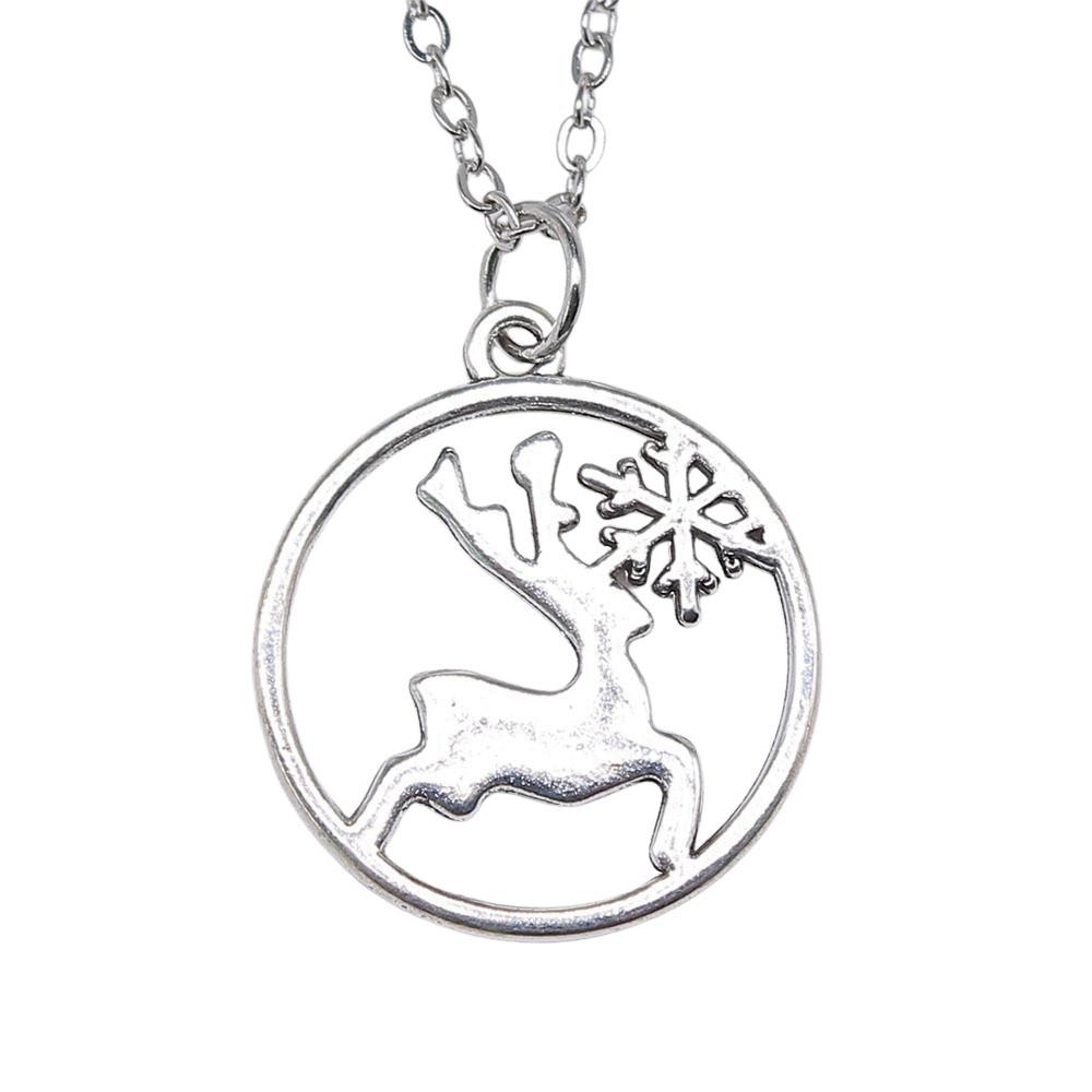 Horse Pendant Necklace Equestrian Animal Charm Jewelry 40cm Short Chain