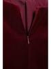 2024 Burgundy Velvet Sleeveless Top with Bow - European and American Winter Fashion Women's Clothing
