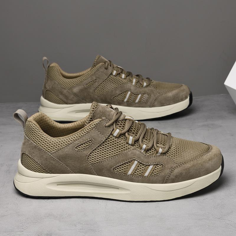 

Men s shoes 2025 summer new out casual sports shoes youth breathable mesh soft sole cushioning comfortable trendy shoes 38