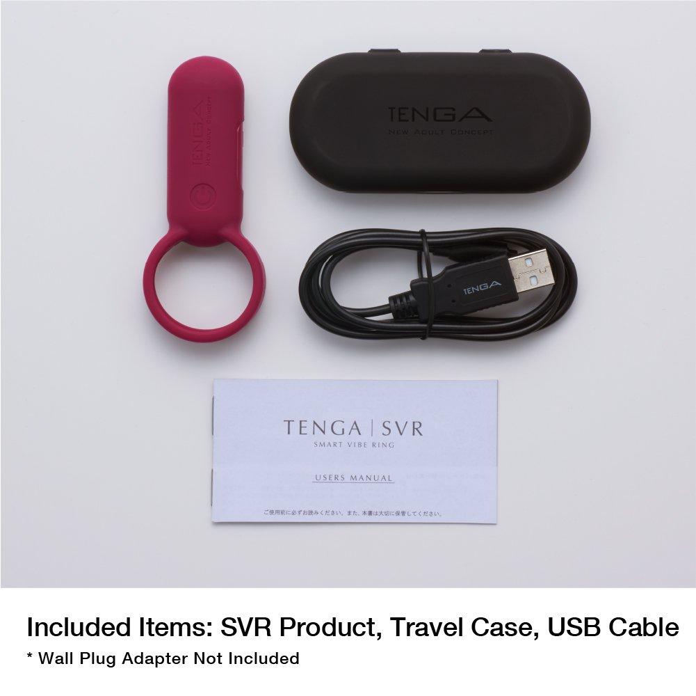 TENGA SVR Rechargeable vibe 1 piece -CARMINE- (x 1)