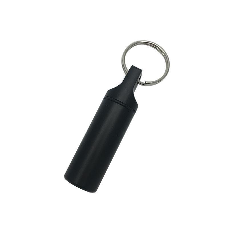 Aluminum Alloy Pill Case Keychain Waterproof Sealed Design Multiple Color Options Perfect For Outdoor Use Daily Pill Storage