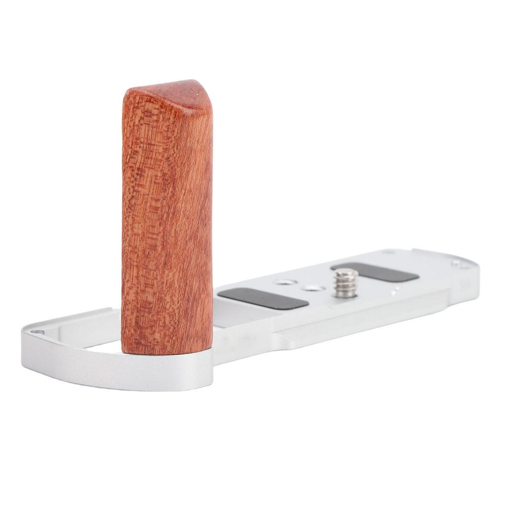 L Shape Grip Fit for S9 Camera Wood Aluminum Alloy L Shape Handgrip with QR Plate 1Celsius4 Inch Screw Hole