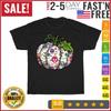 Sugar Skull Day of the Dead Trendy Fall Pumpkin Vintage T Shirt Men Women NEW