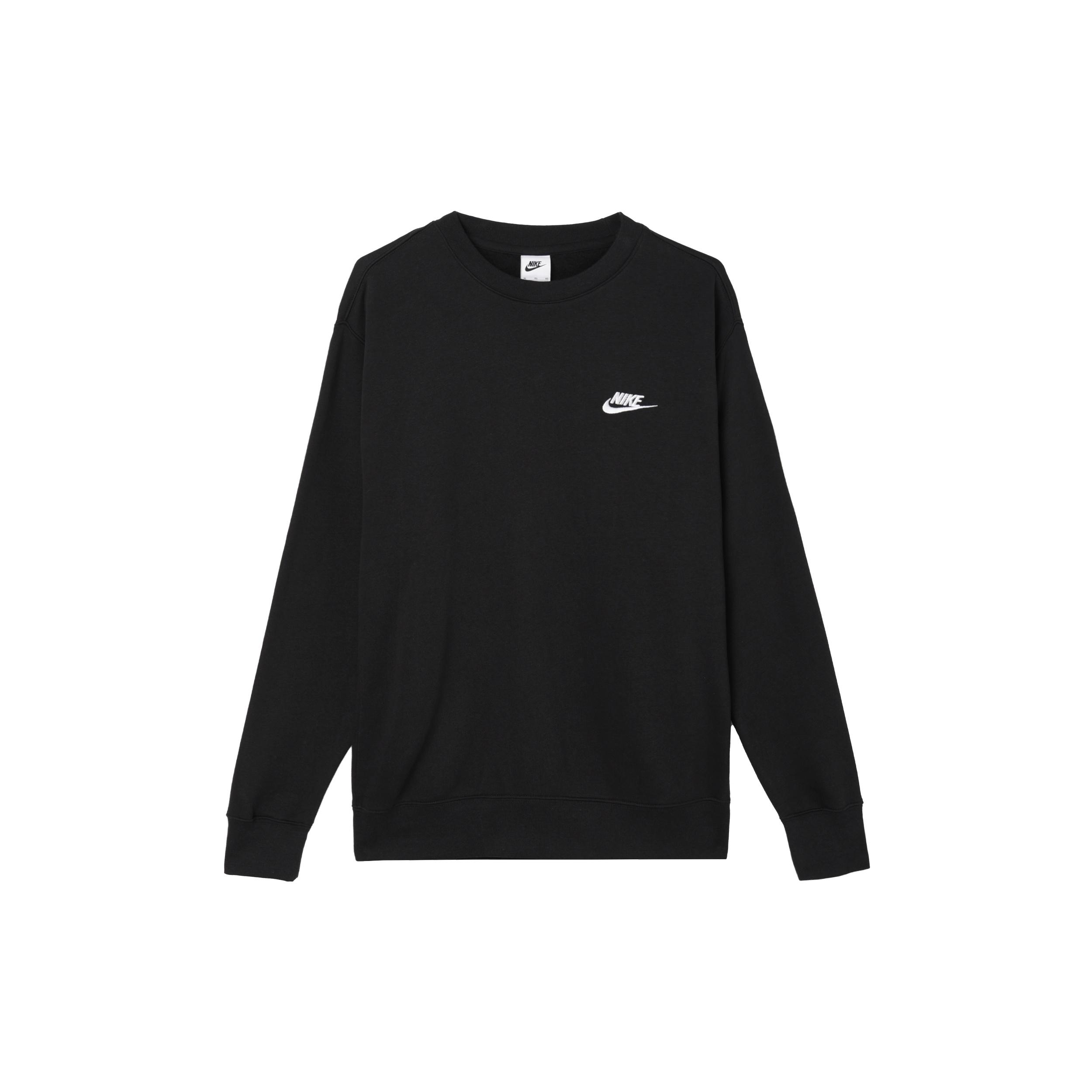 Nike Sportswear Club Fleece Round Neck Pullover Black Men s BV2663-010 L