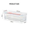 Microwave Food Boxes with Lids 44oz Microwavable Spaghetti Cooking Box with Drainer & Flatware for Spaghetti Vegetables