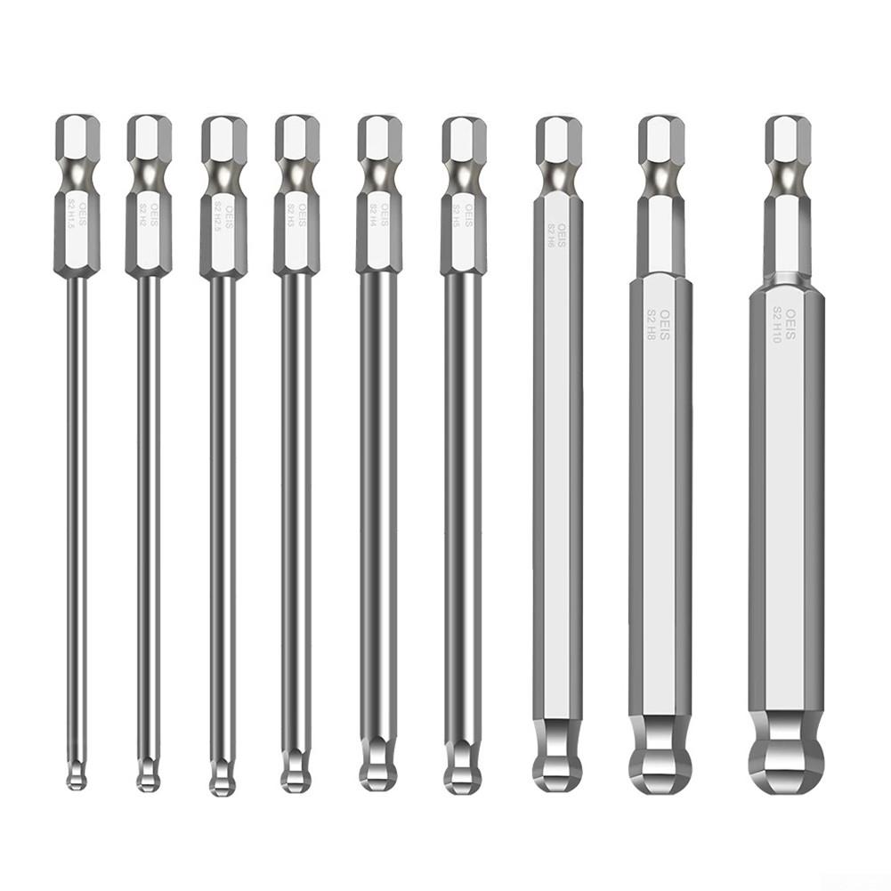 Ball End Screwdriver Bit Fine Workmanship Magnetic Metric Alloy Steel