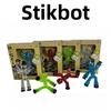 5-10 Peças Cor Aleatória Stikbot Tela Animação Brinquedos Casa Bonecos com Ventosa DIY Criar Robô Grudento Animação Filme StikBot Brinquedos