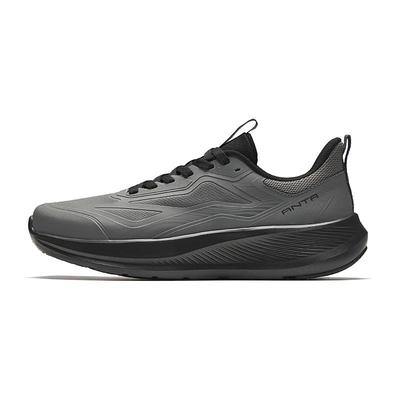 Men Lightweight Cushioning Running Shoes Grey Black 112617713-7