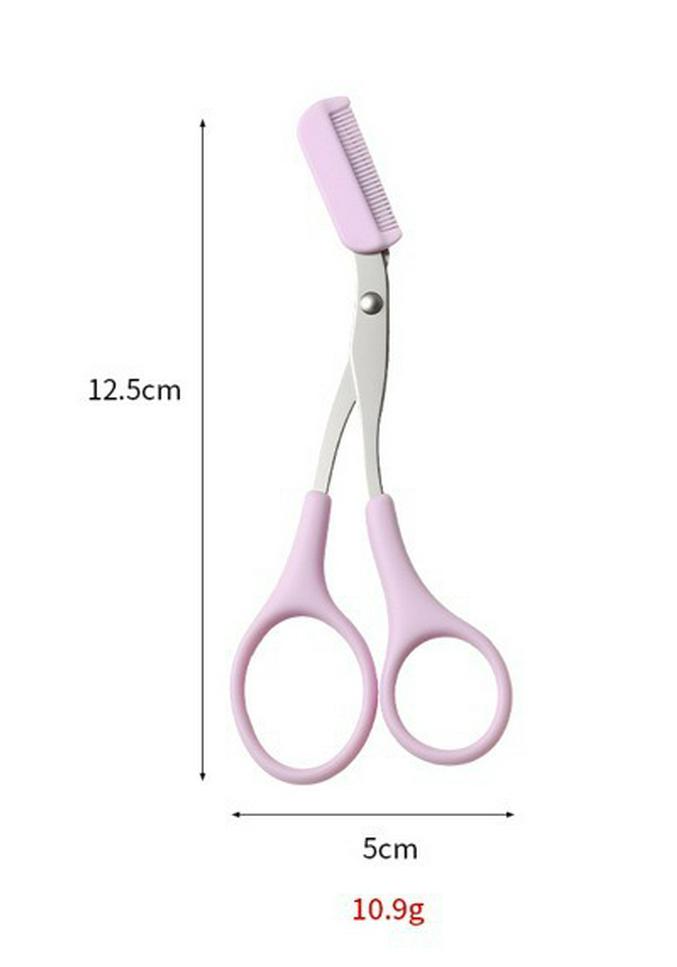 Three-Color Folding Anti-Scratch Eyebrow Razor with Safety Trimmer Blade