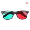 Black Frame Red Blue Green 3D Glasses Mountaineering Glasses For Amblyopia Training Vision Correction Training Practice For Teen