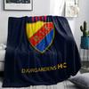Djurgårdens IF Pattern Flannel Blanket, High Quality Comfortable for All Seasons, Home Decor, Warmth and Comfort, Perfect for Gifts.