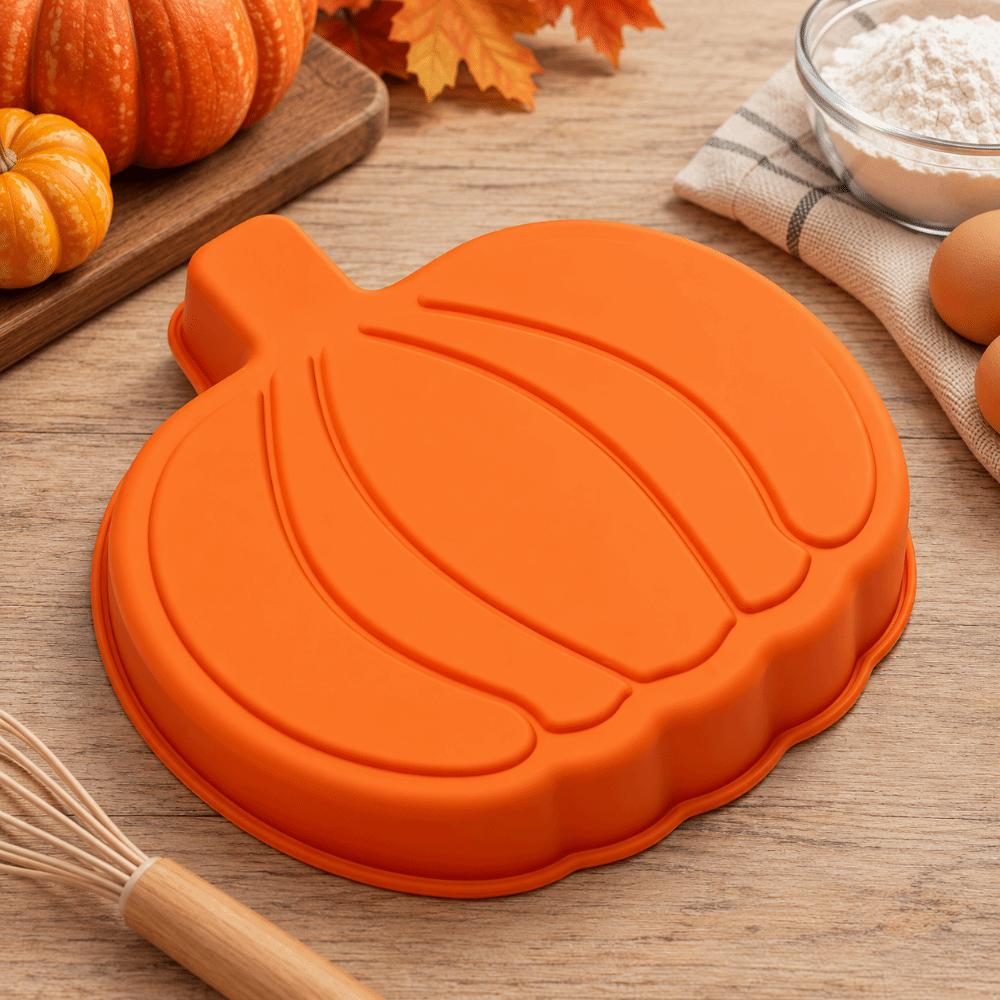 1/2Pcs Flexible Pumpkin Baking Mold 3D Silicone Baking Mold Halloween Cake Mold  Kitchen Bakeware