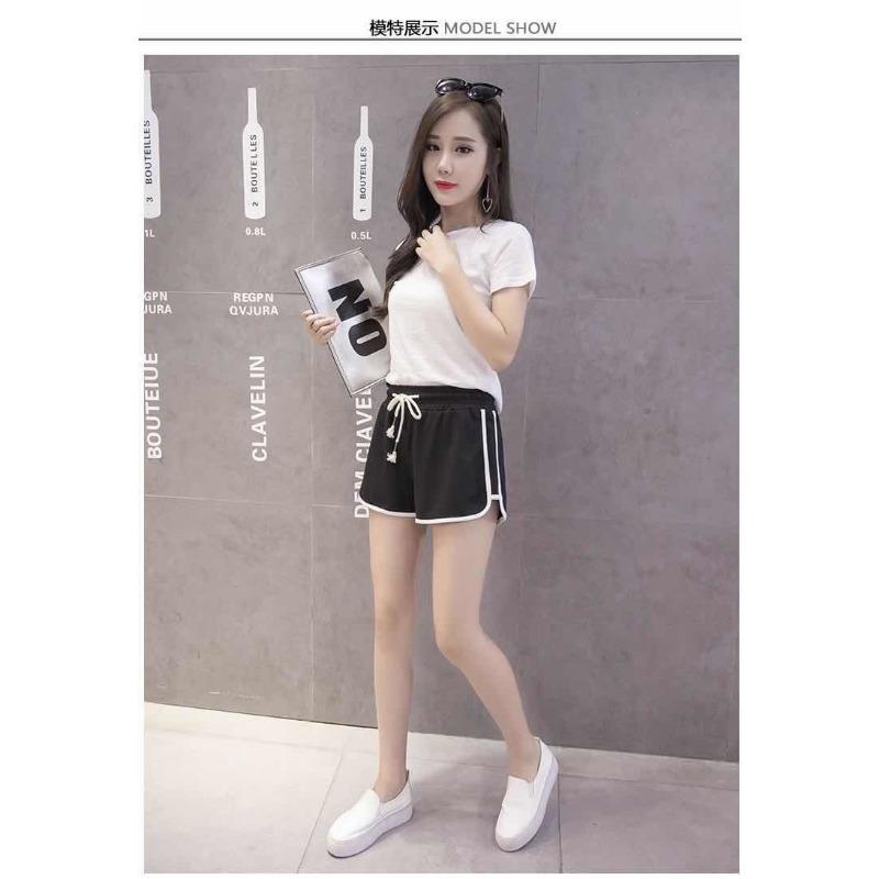 Pantaloni scurți sport de trei minute pentru femei, largi, de vară, pentru acasă, versiune coreeană, de purtat casual, cu talie înaltă, subțiri, pantaloni de pijama, se asortează cu orice