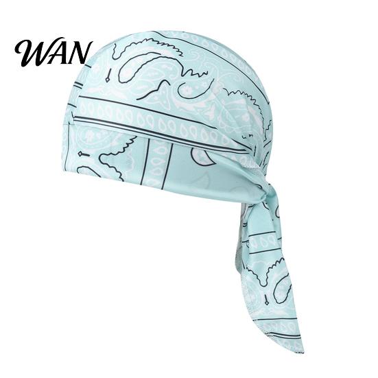 Paisley Kopftuch Kühlender Turbanhut Muster Elastische Passform Verstellbare Riemen Piratenstil Bandana Atmungsaktives Schweißableitendes Gewebe Outdoor Fahrradkappe
