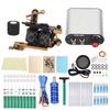 Coil Tattoo Machine Kit Practice Skin Clip Cord Tattoo Transfer Paper Novice Tattoo Tool Set