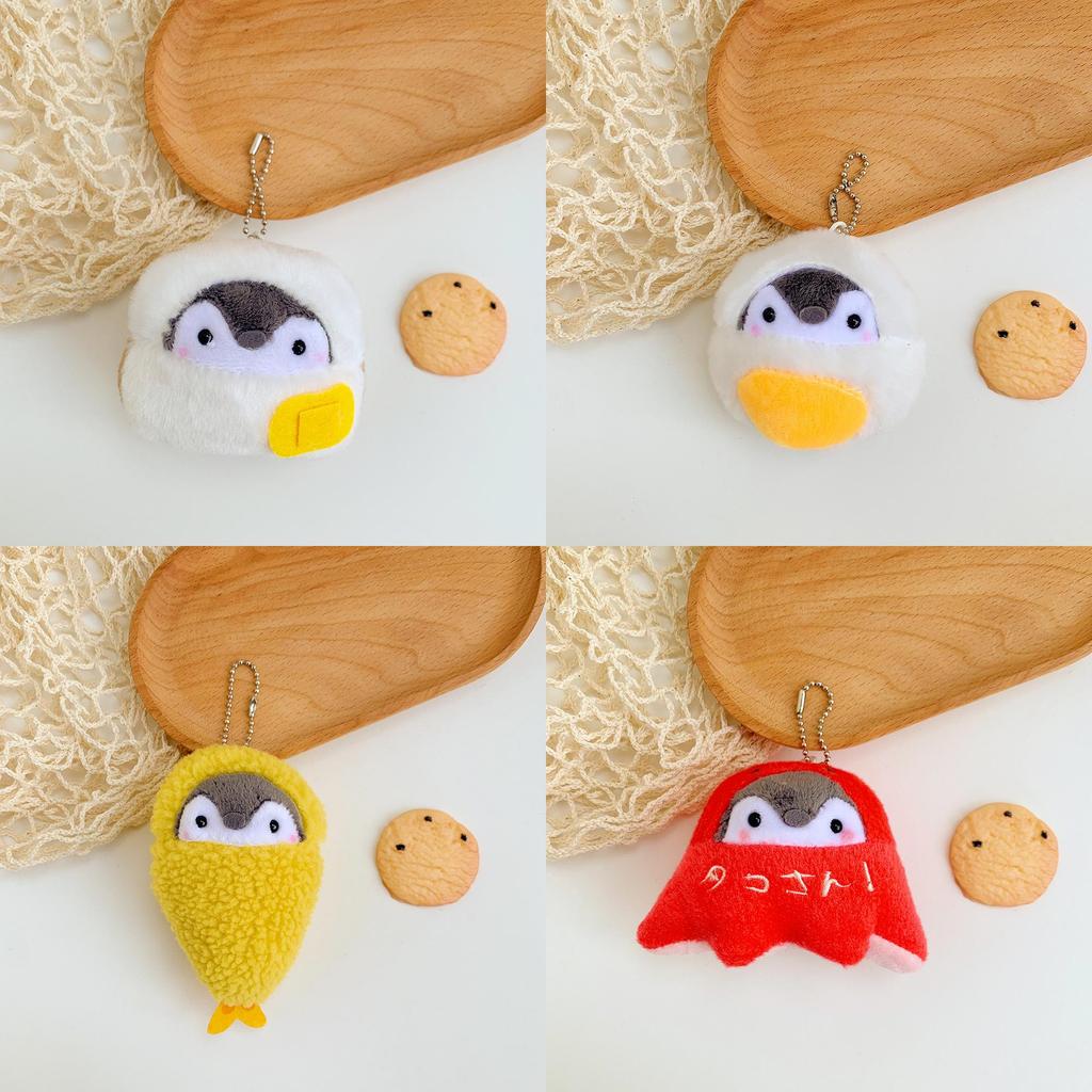 Cute Plush Penguin Keychain Adorable Bread Penguin Stuffed Animal Charm