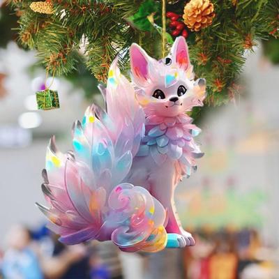 Car Pendant Squirrel Hanging Ornament with Lanyard Easy To Hang Versatile Use Keychain Decoration Car Accessory